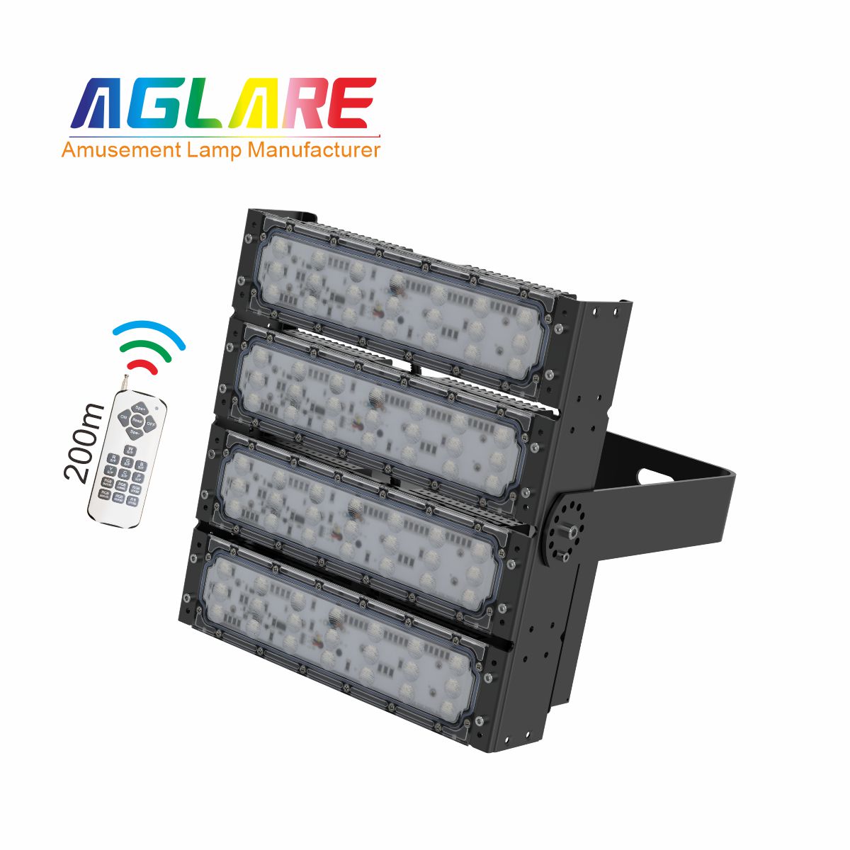 200W RGB彩色投光灯,变色户外射灯带？仄