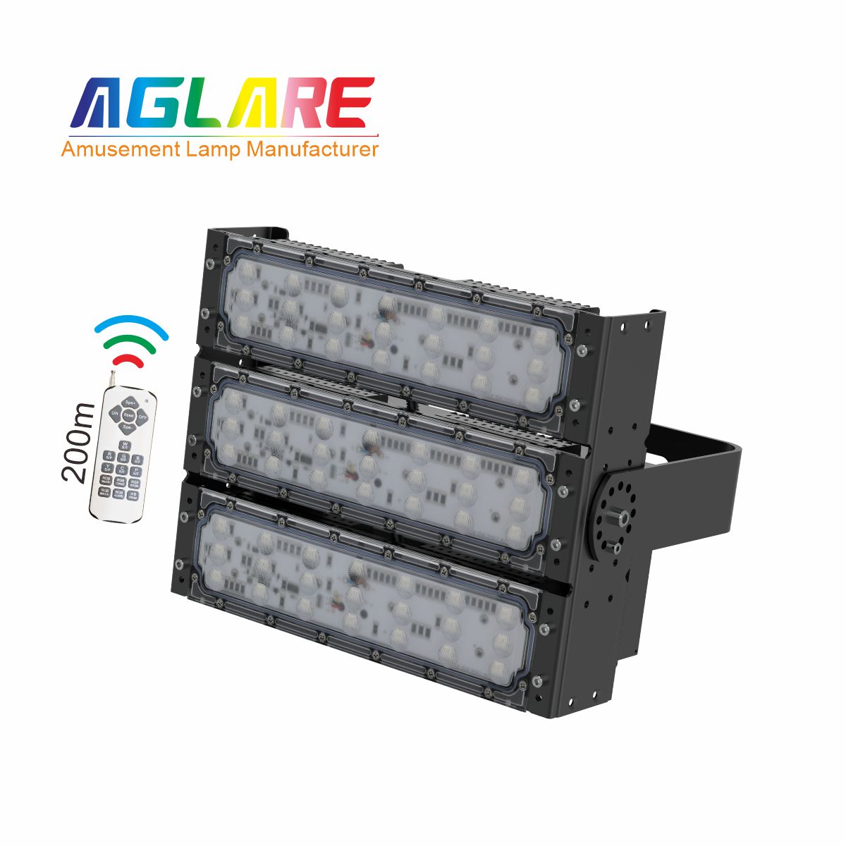 150W LED彩色泛光灯投光灯,变色户外射灯带？仄