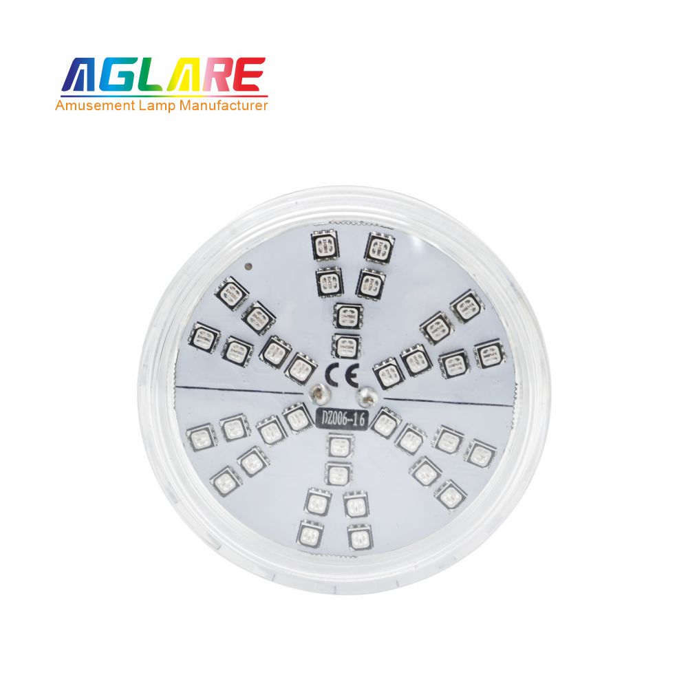 60mm RGB LED游乐场灯1-16自动程序旋转效果- AC24V， 42led